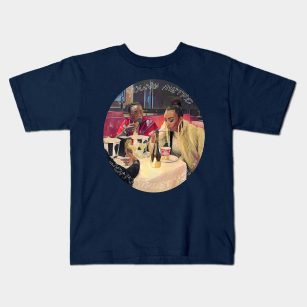 boujee v2 Kids T-Shirt by thewarehouselife